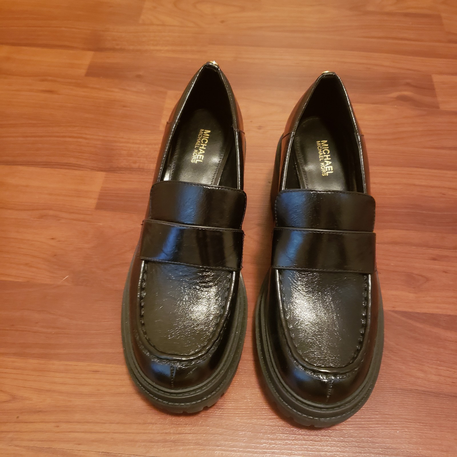 Michael Kors * Shiny Black * Chunky Loafers * Size 8 * NWOT