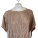 CHICO'S Pointelle Knit Poncho Sweater Shawl in Tan WOMEN'S MEDIUM