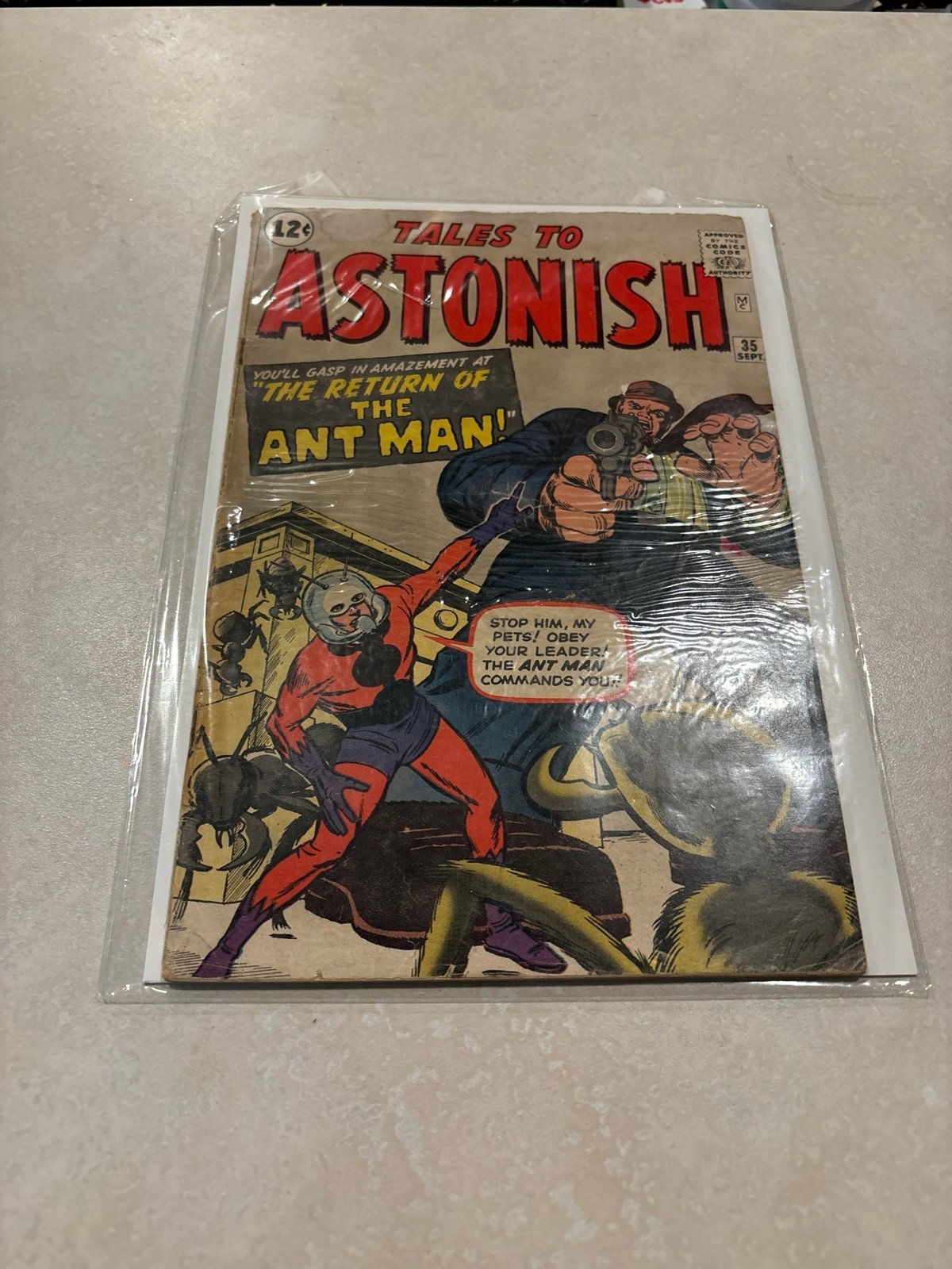 Tales to Astonish 35! 2nd appearance of Ant Man . 1st Ant man in suit