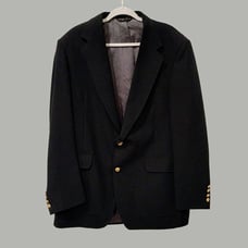 Vintage LACROSSE 2 Button Black SuitJacket 42L (Grisham's Exclusive)