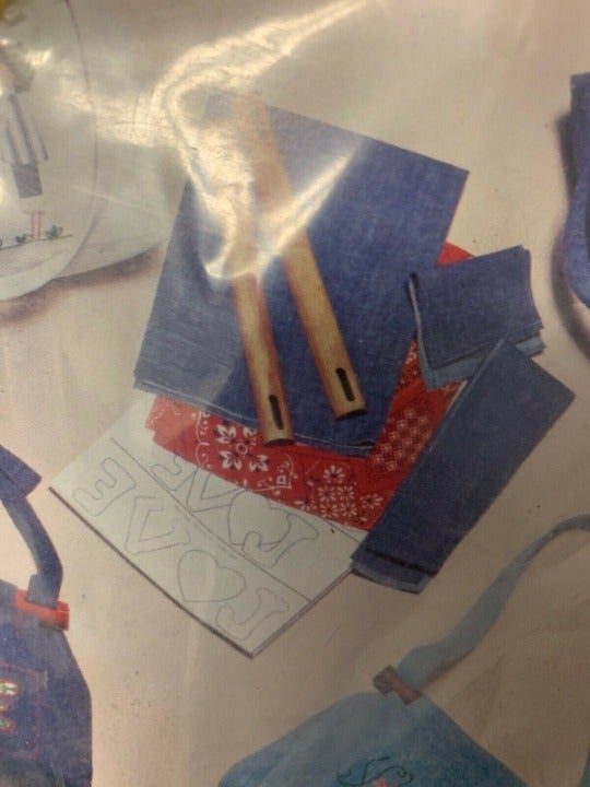 Vintage shops 1975 Denim Bag Kit NOS NEW