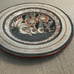 Vintage Mexican Pottery Tonala Mexico 15 Platter Wall Art Signed V. Silva-READ