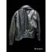 True Breed Black Full Zip Snap Button Pockets Leather Jacket Adult Size L