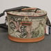 American Tourister Vintage Luggage Tropical Tapestry Makeup Train Case Carry Bag