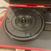 Vintage 3-Speed Bluetooth Portable Suitcase Record Player with Built-in Speakers