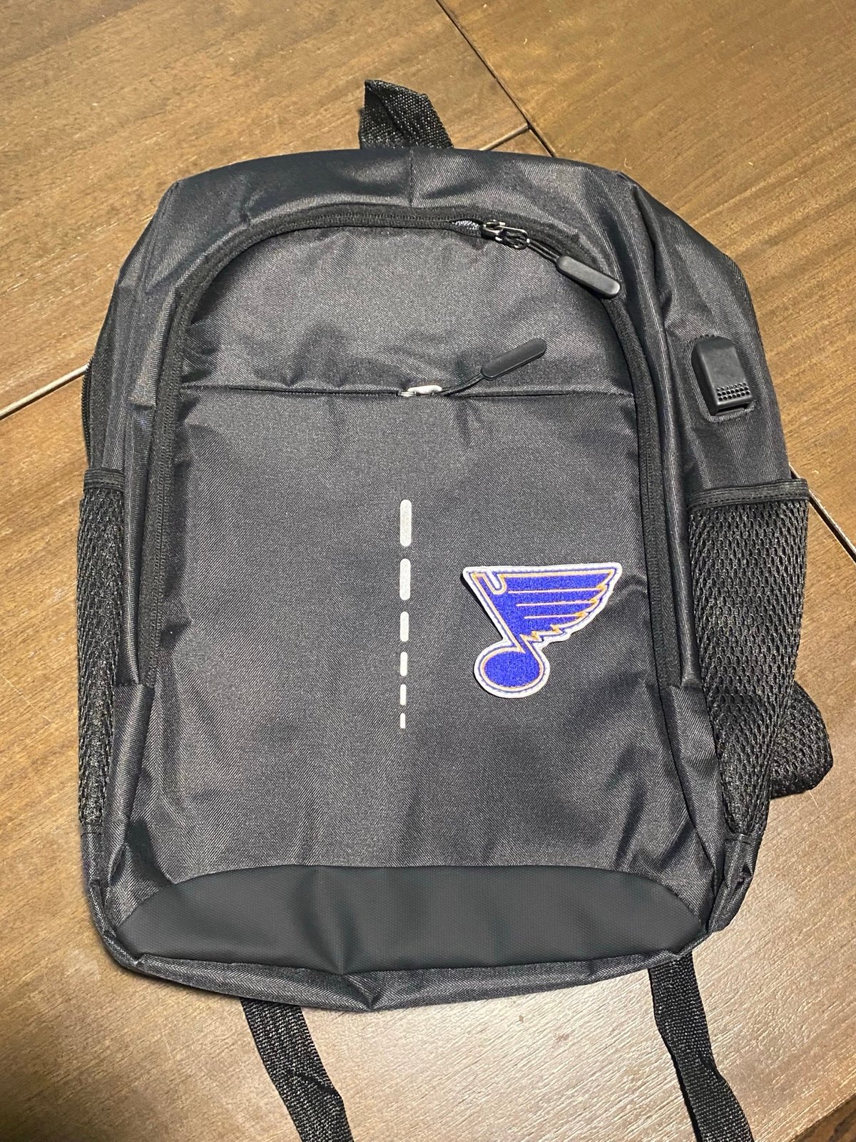 Saint Louis Blues Black Backpack with phone charger