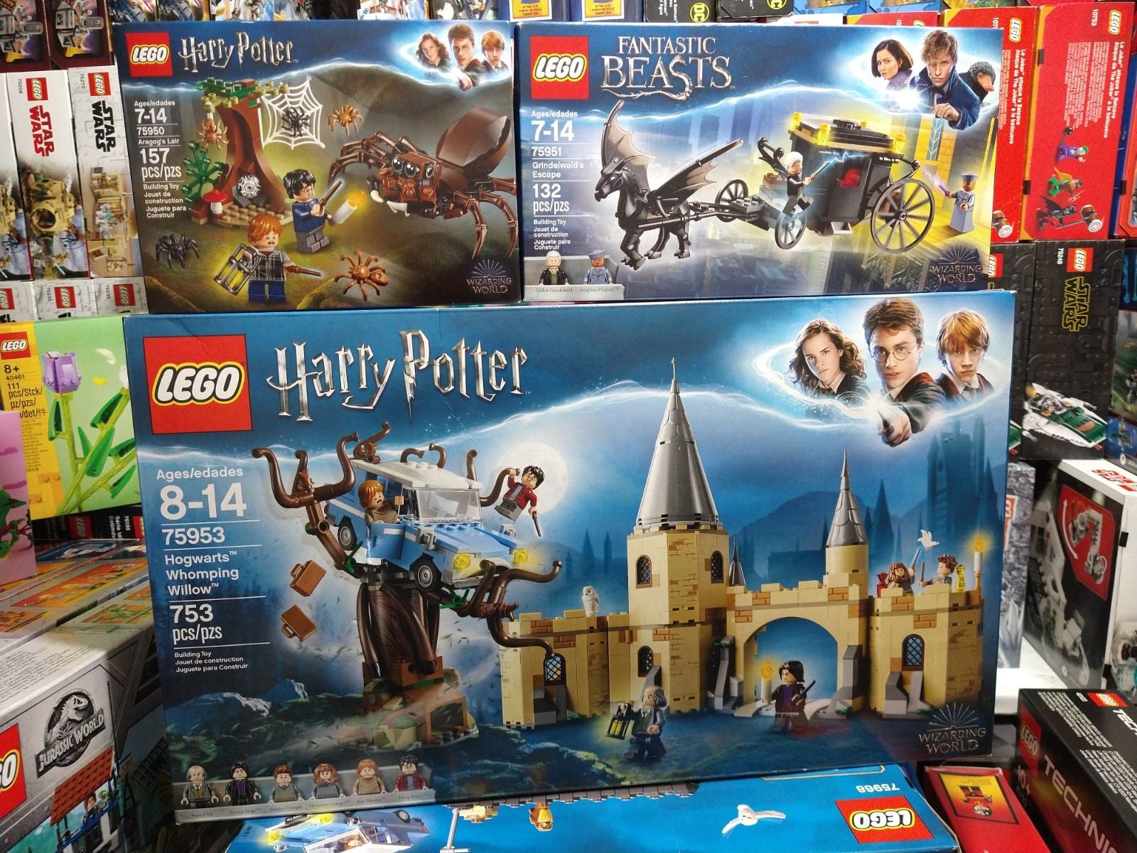 Lego 75950 75951 75953 Harry Potter Collection Whomping Willow Aragog's Lair