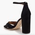 Sam Edelman Yancy Black Suede Block Heel Ankle Strap Sandal Heels 8