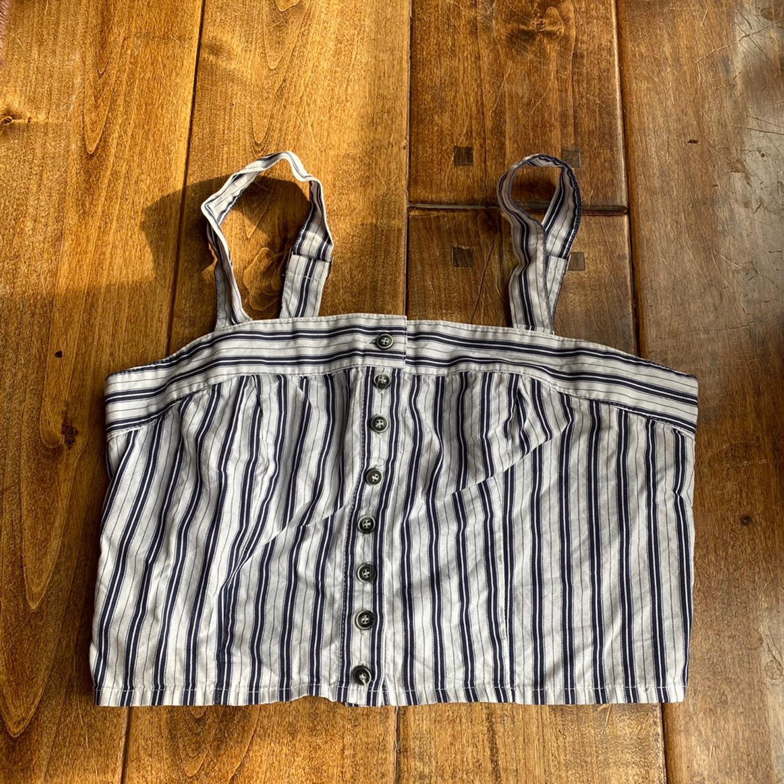Ivy and Main Striped Crop Top