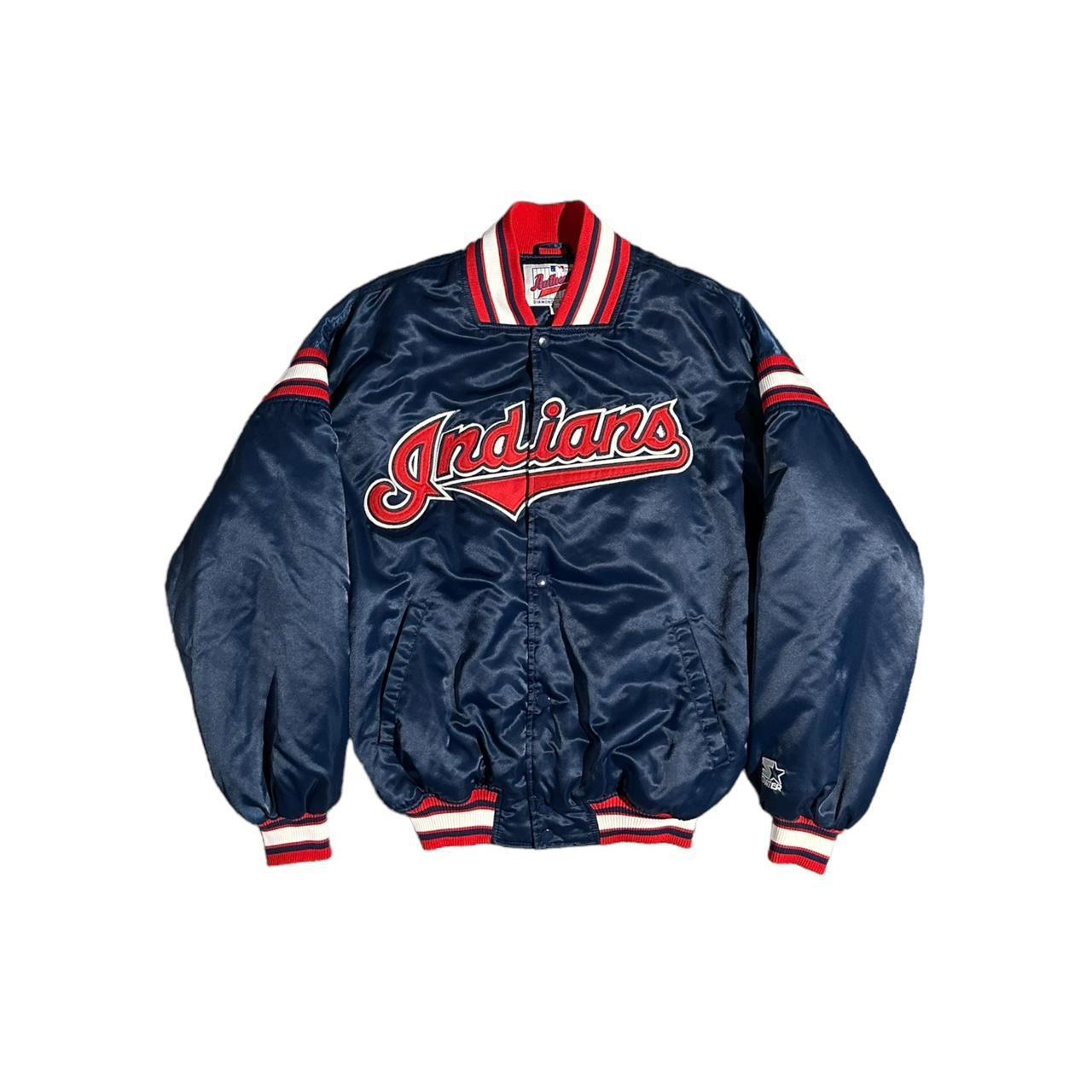 90s Starter Cleveland Indians Diamond Collection Jacket