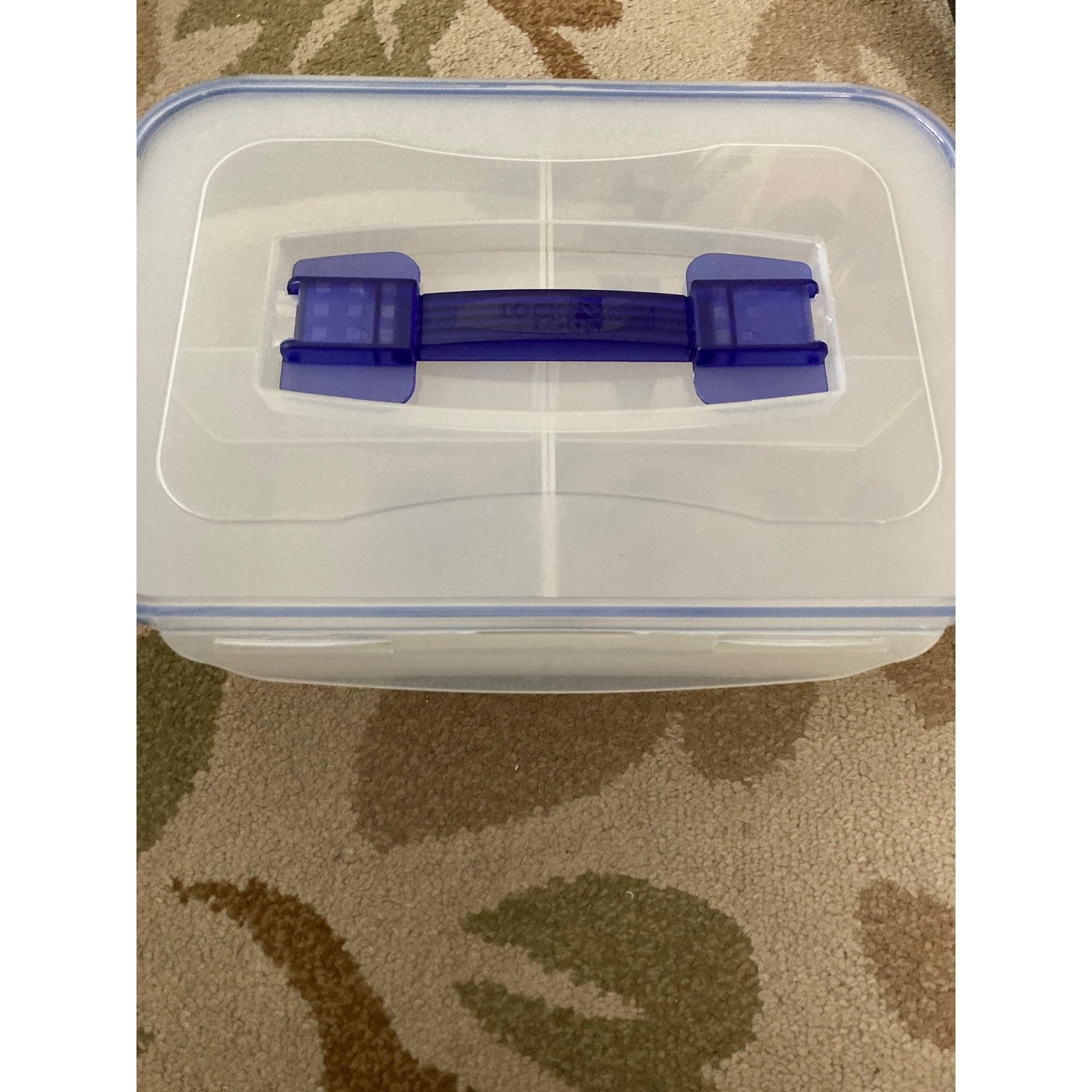 Lock & Lock Rectangle Container 9x13 Removable Clear Storage Dividers Tray