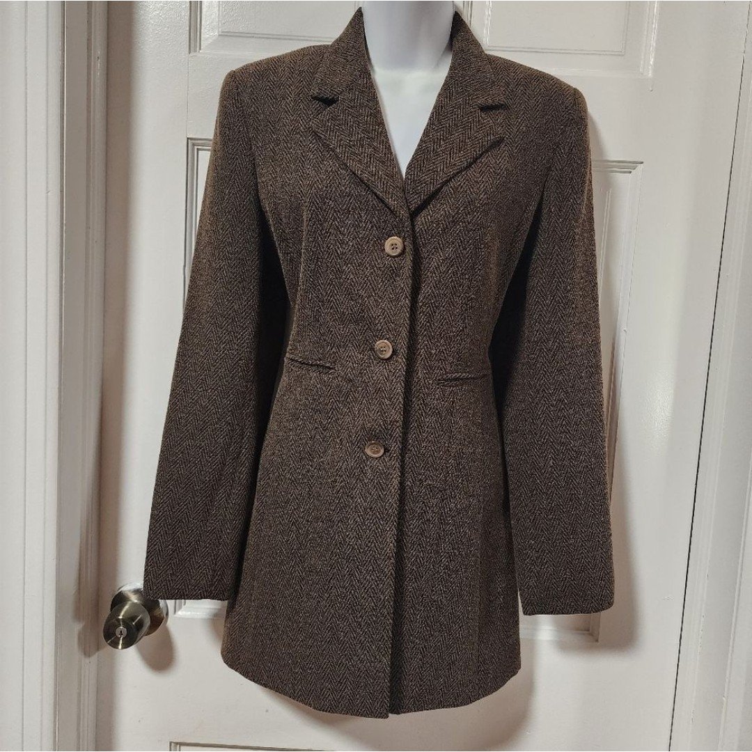 Paniz New York Women's Casual Brown Blazers Long Sleeve Lapel Open Front…