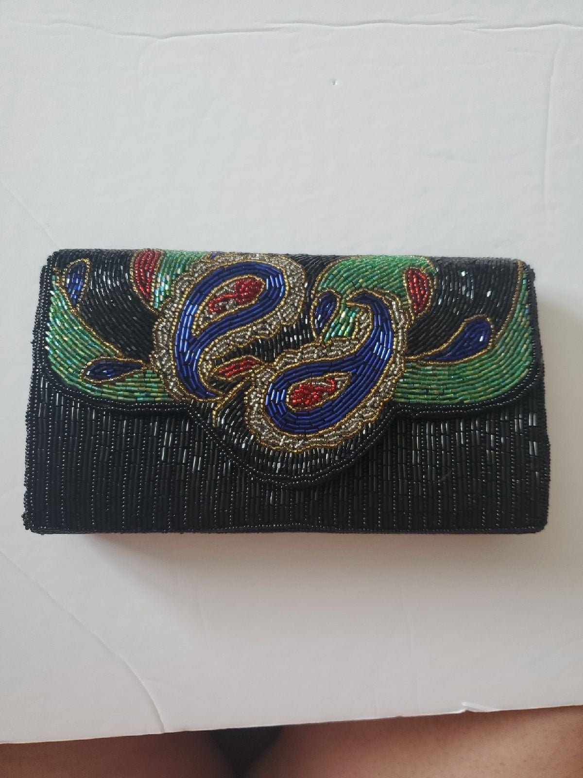 Dadas brand vintage beaded clutch purse