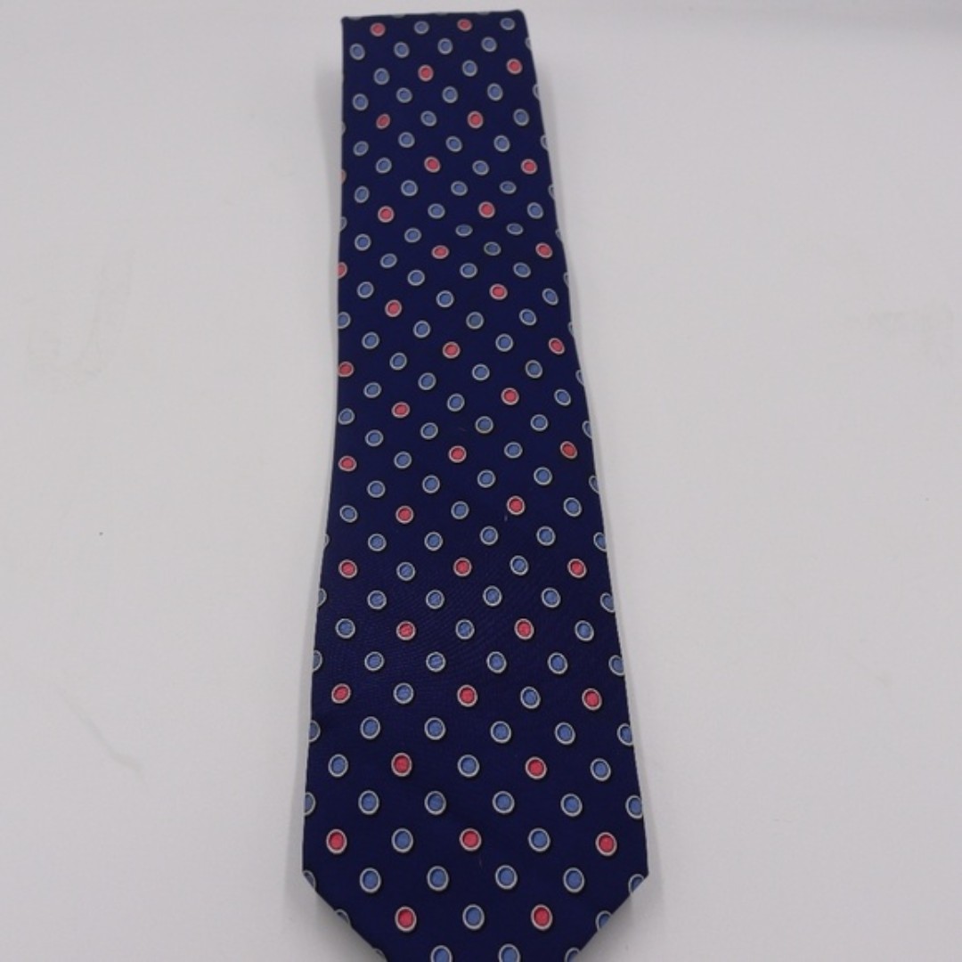 Bird Dog Bay Blue Polka Dot Silk Neck Tie