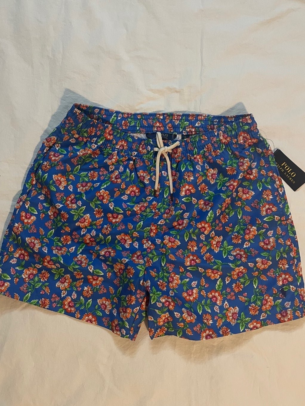 Polo Ralph Lauren Floral-print drawstring swim shorts