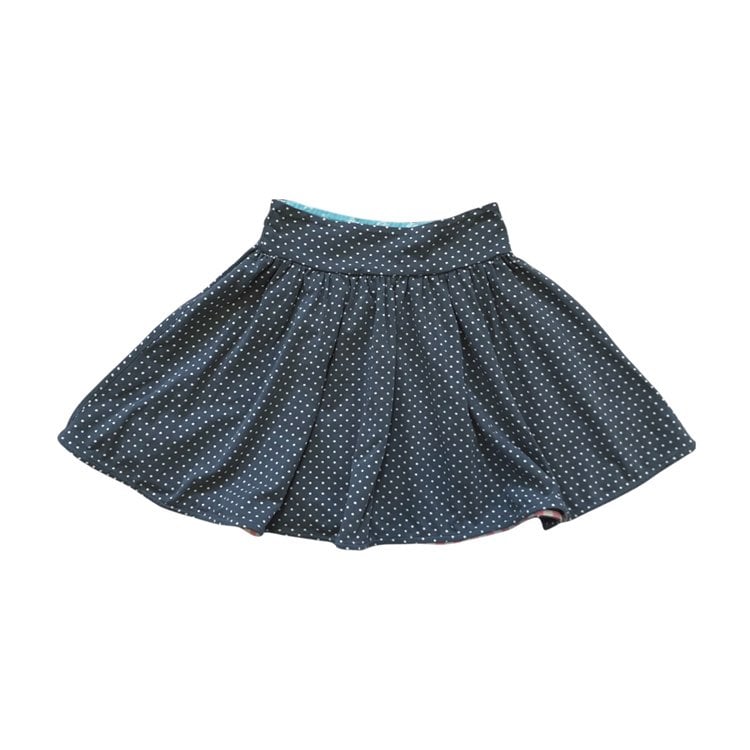 Matilda Jane Gray Polka Dot Skirt • Size 10