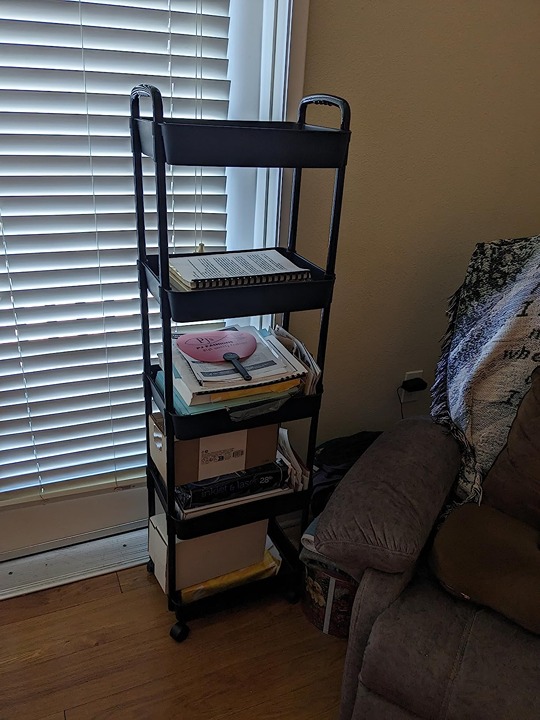 5-Tier Utility Cart with Lockable Wheels - Multipurpose Storage and Craft Cart