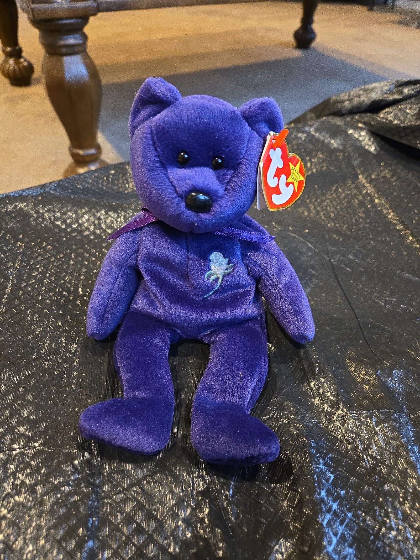RARE RETIRED 1997 Ty Beanie Babies Princess Diana Bear Toy