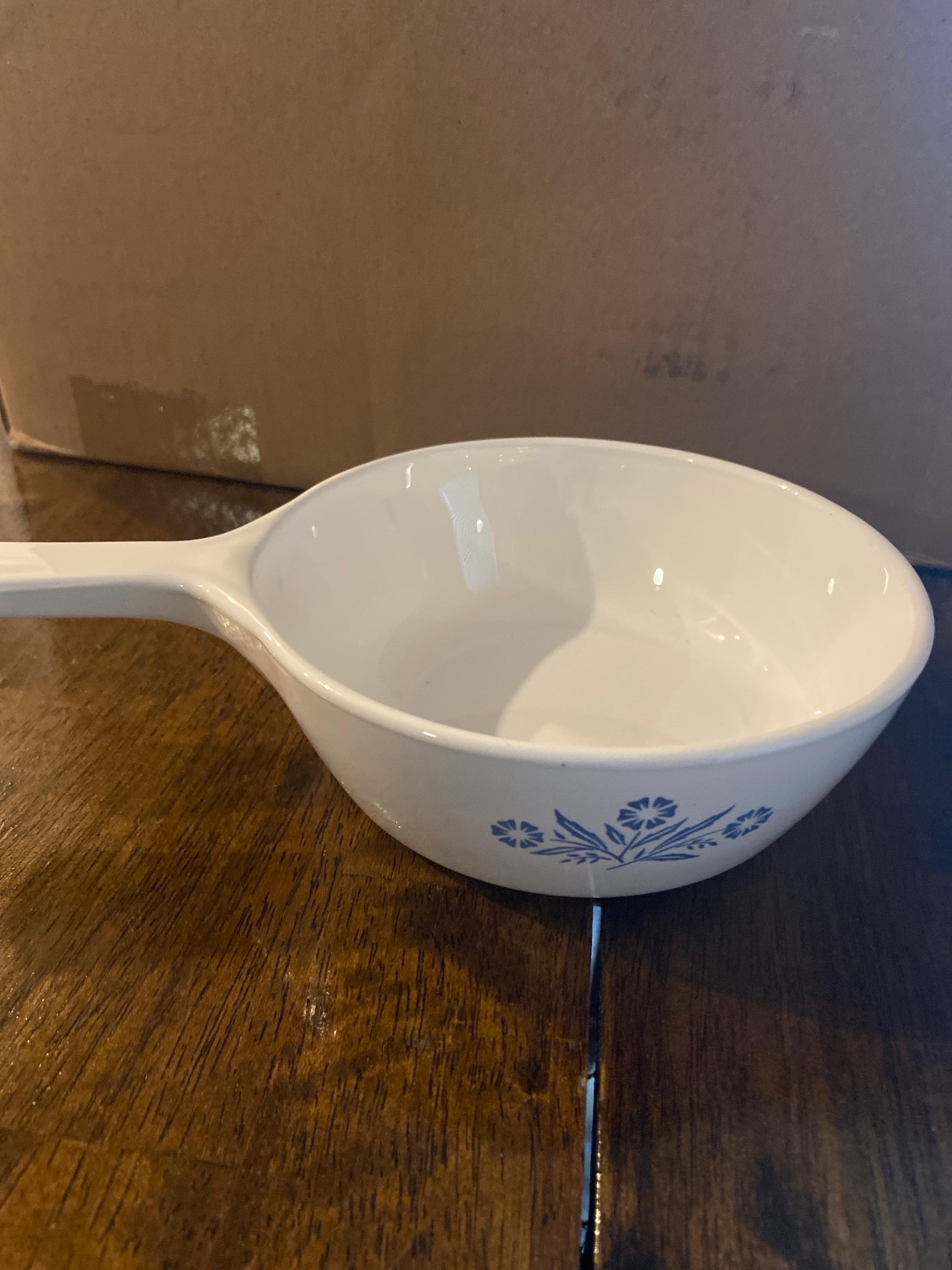 Vintage Corning Ware Blue Cornflower Sauce Pan Made In USA P-81-B 1pt