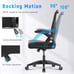Ergonomic Office Chair, Mid Back Desk Chair with Adjustable Height Dark Black