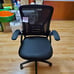 Ergonomic Office Chair, Mid Back Desk Chair with Adjustable Height Dark Black