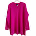 Soft by Naadam 100% Cashmere V Neck Boyfriend Pullover Size XXS Fuchsia Luxury