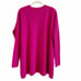 Soft by Naadam 100% Cashmere V Neck Boyfriend Pullover Size XXS Fuchsia Luxury