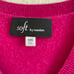 Soft by Naadam 100% Cashmere V Neck Boyfriend Pullover Size XXS Fuchsia Luxury