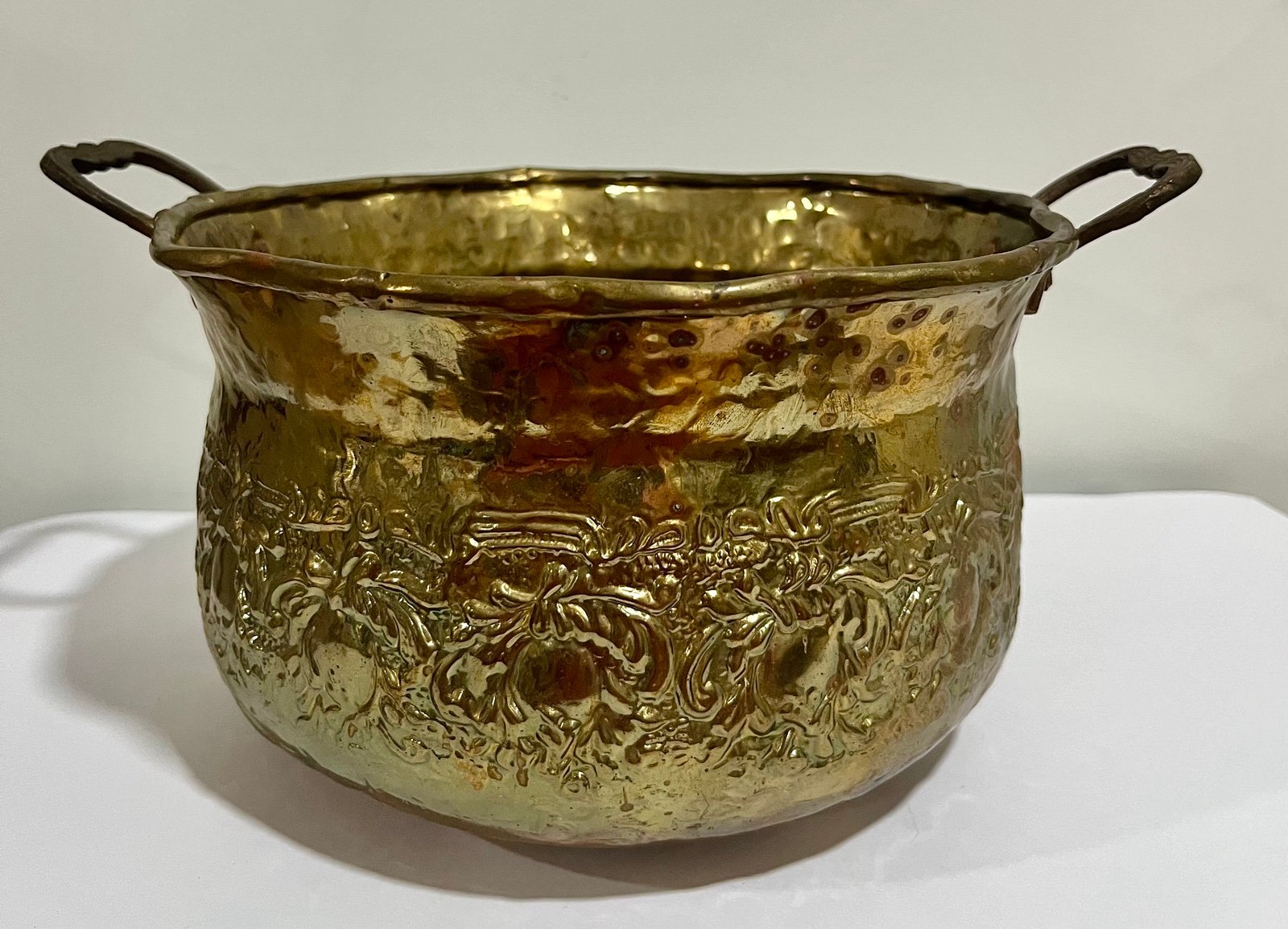 Vintage Brass Planter