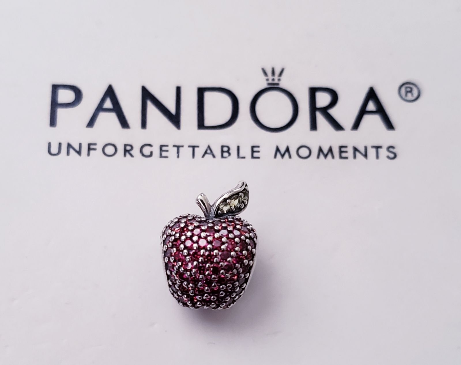 Authentic Pandora Red Pave Apple RETIRED