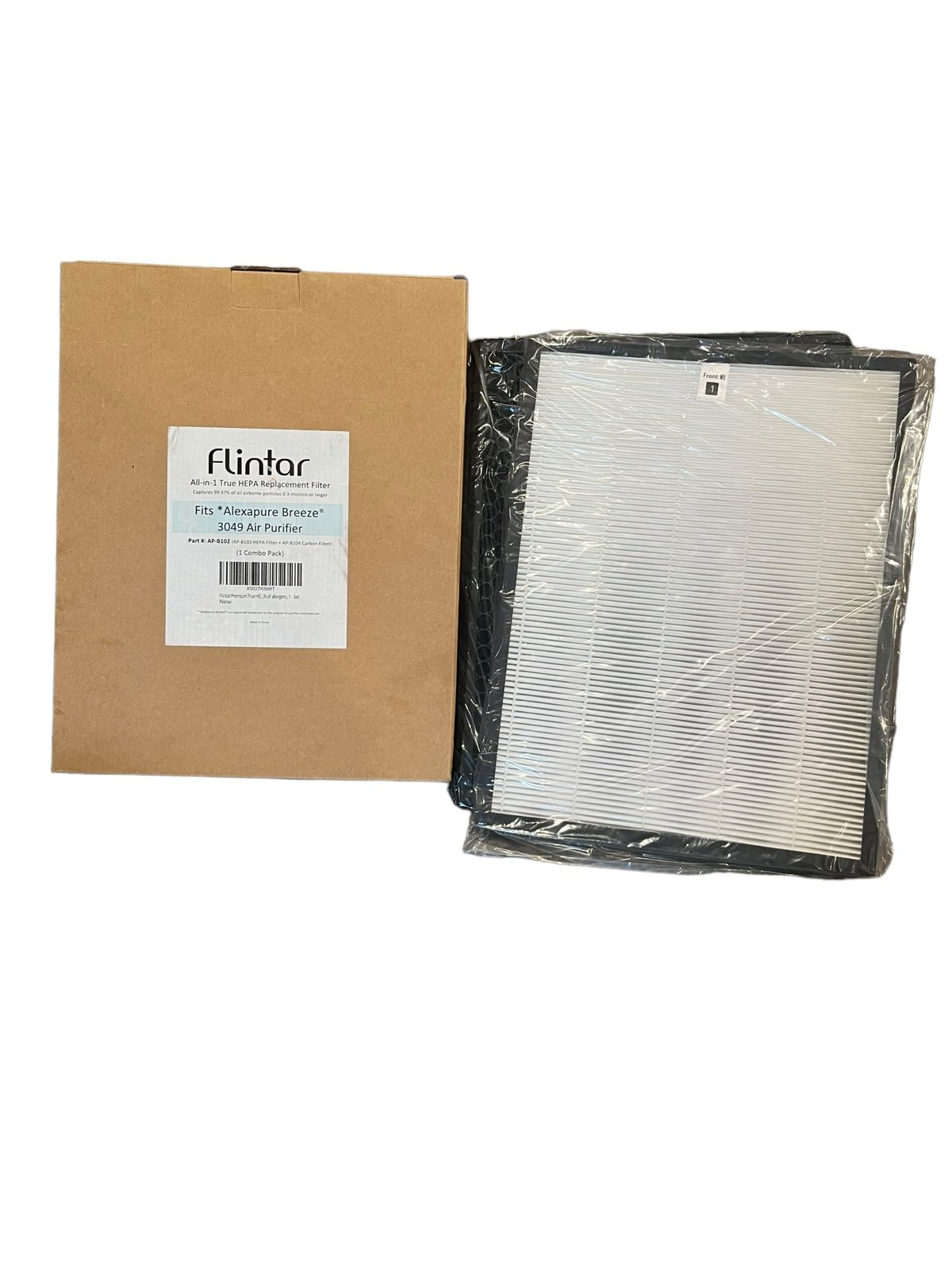 NWT Flintar All In One HEPA Replacement Filter Combo Pack 3049 Alexapure Breeze