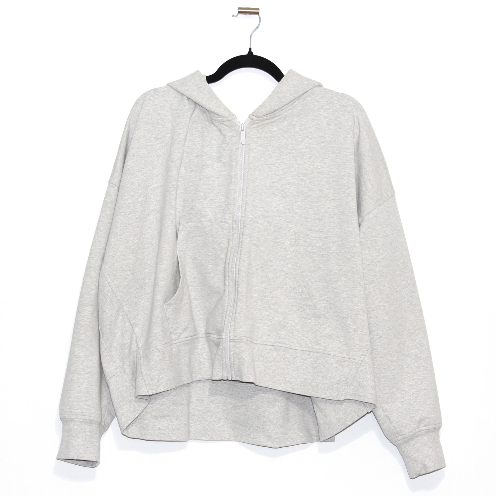 Zella Swoop Full Zip Hoodie Light Grey Size 3X