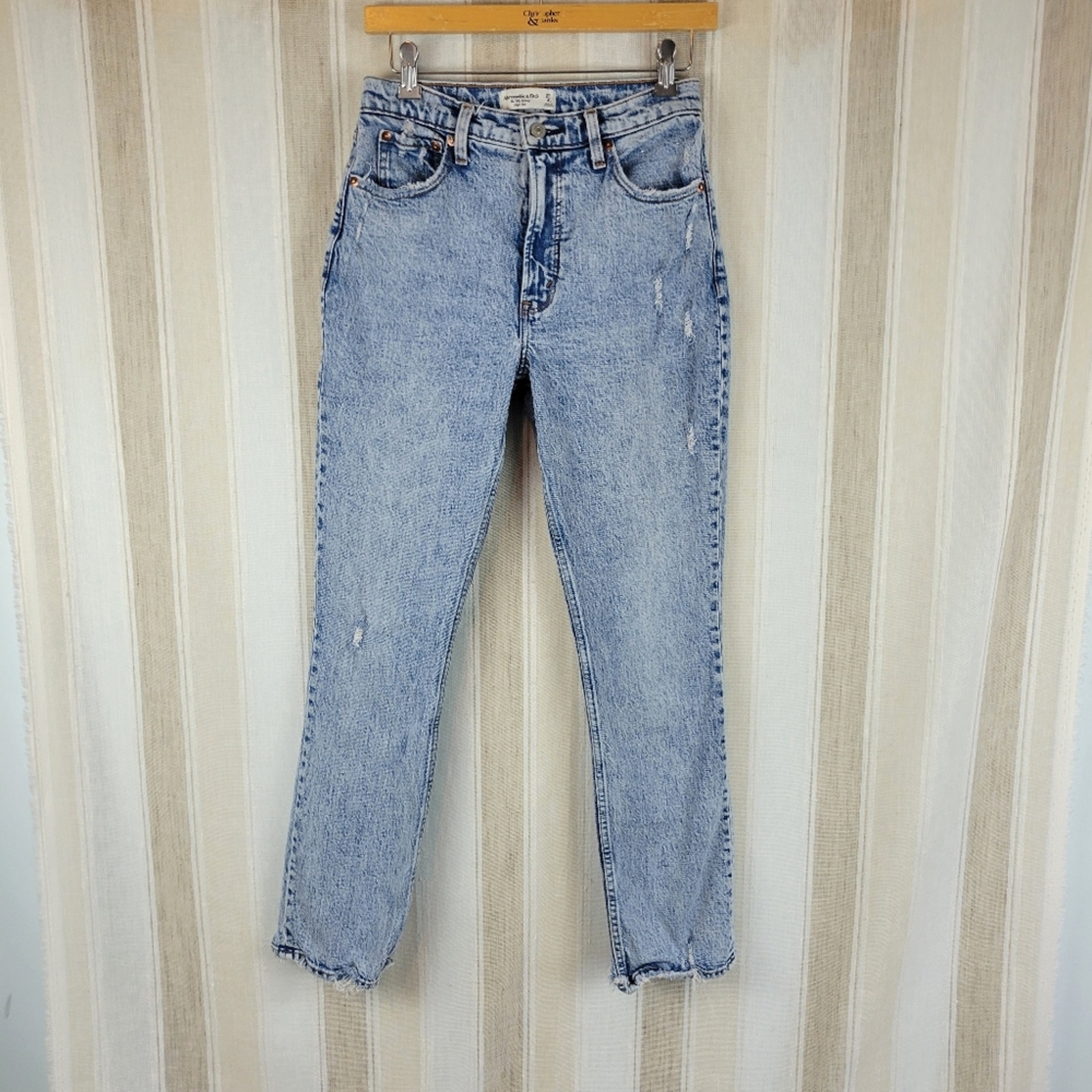 Abercrombie & Fitch The 90s Skinny High Rise Jeans Blue Size 27/4 Short