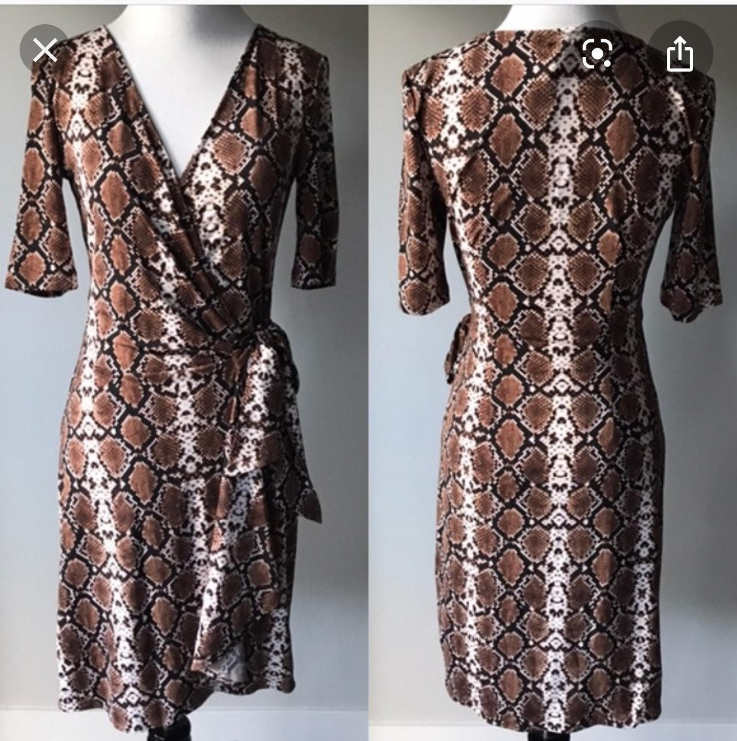NEW BCBGMAXAZRIA Snakeskin Wrap Dress
