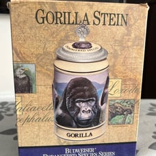 Budweiser endangered species series (Gorilla Stein)