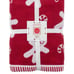 Set of 2 Bath towels with print of gingerbread man& candy cane