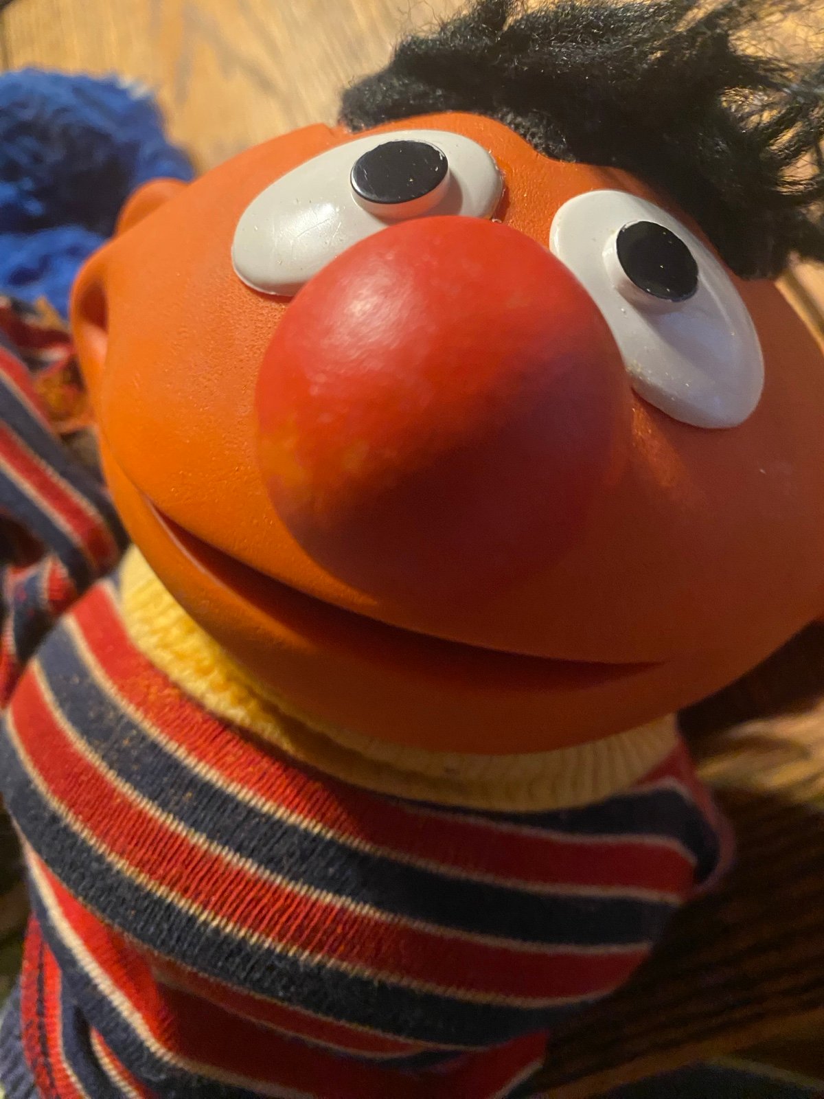 Vintage Cookie Monster and Ernie Puppets
