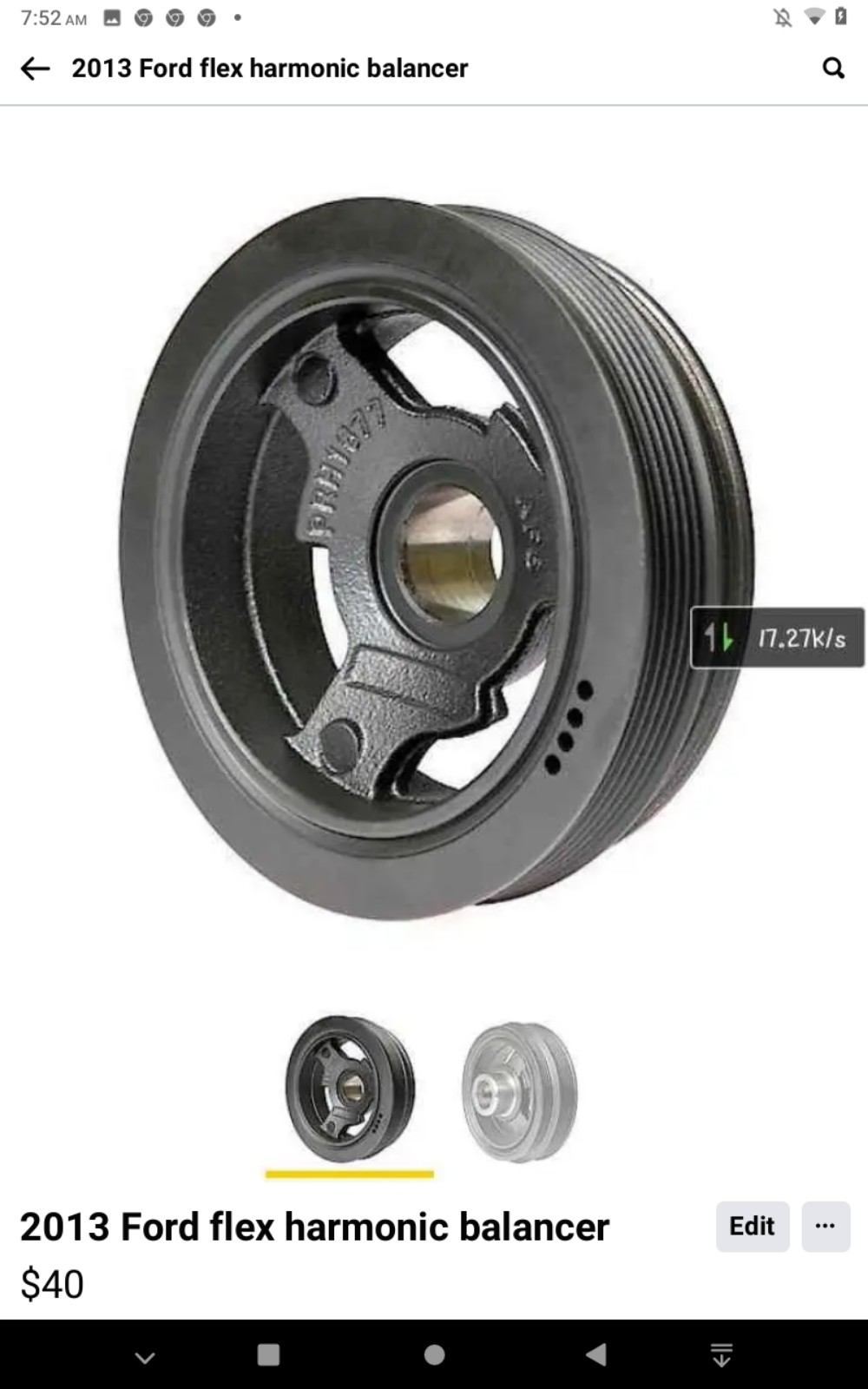 2013 Ford flex Harmonic Balancer NEW