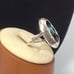 Turquoise Ring Sterling Silver Shadow Box Vintage 3.9g Size 7.75