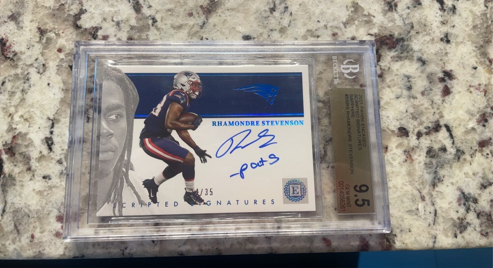 Saphire Rhamondre Stevenson auto 24/35