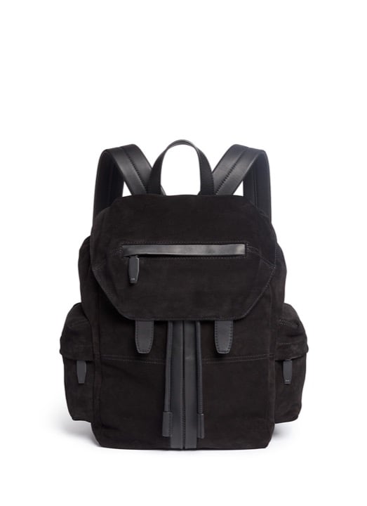 Alexander Wang Men’s Marti Backpack in Black Suede