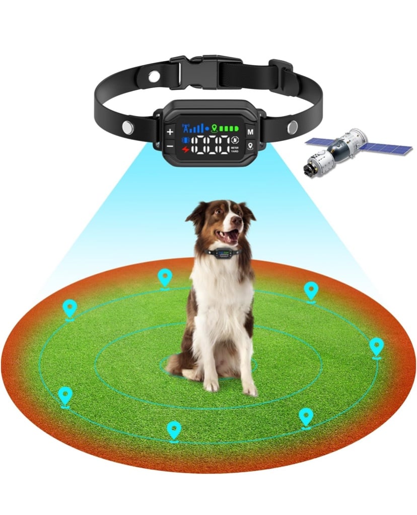 Wireless GPS Electric Dog Fence Pet Containment System Shock Collars 98-3280FT