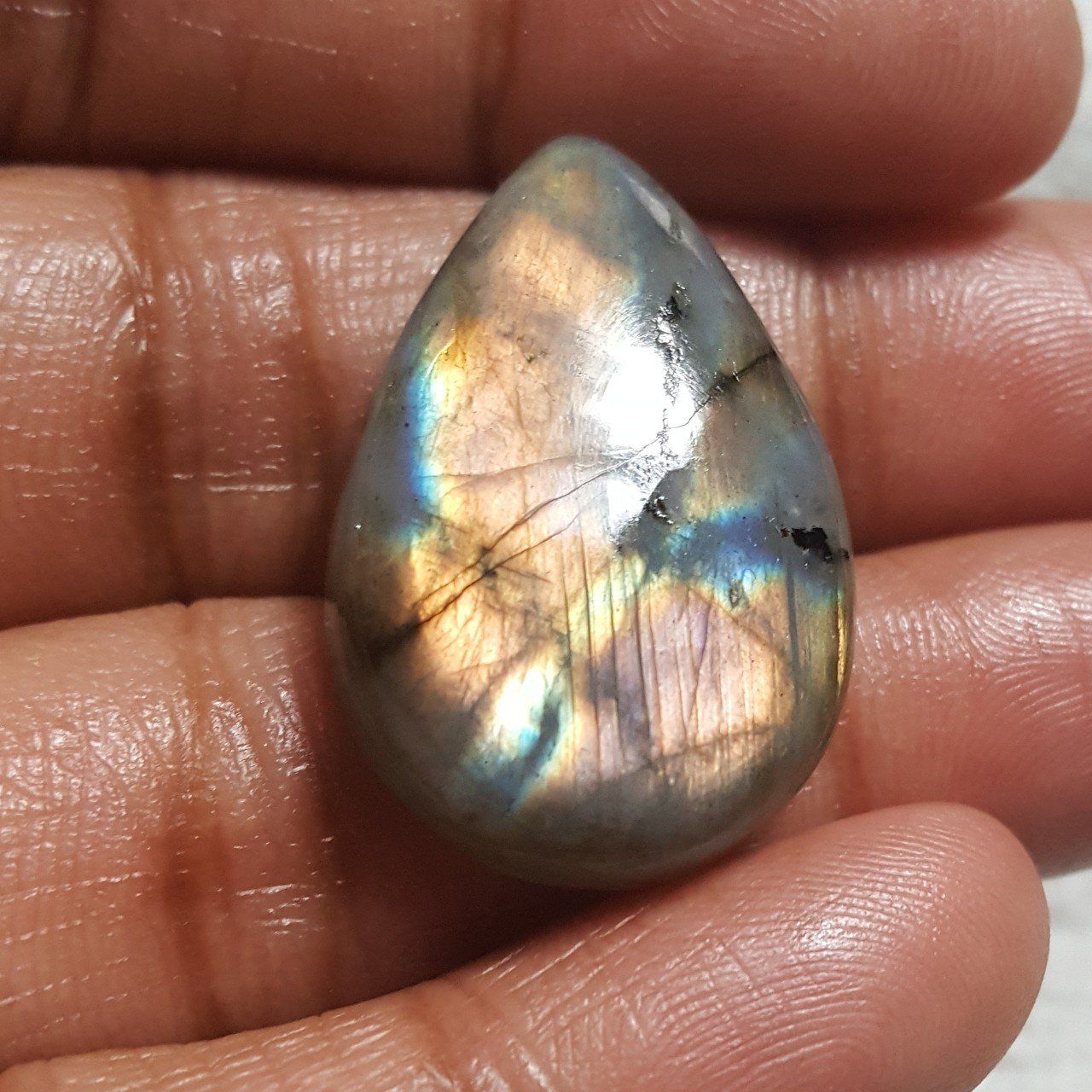 Labradorite Pears Shape Cabochon-LBDL-13-05