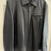Men's Black Leather Flight Bomber Jacket Coat