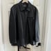 Men's Black Leather Flight Bomber Jacket Coat