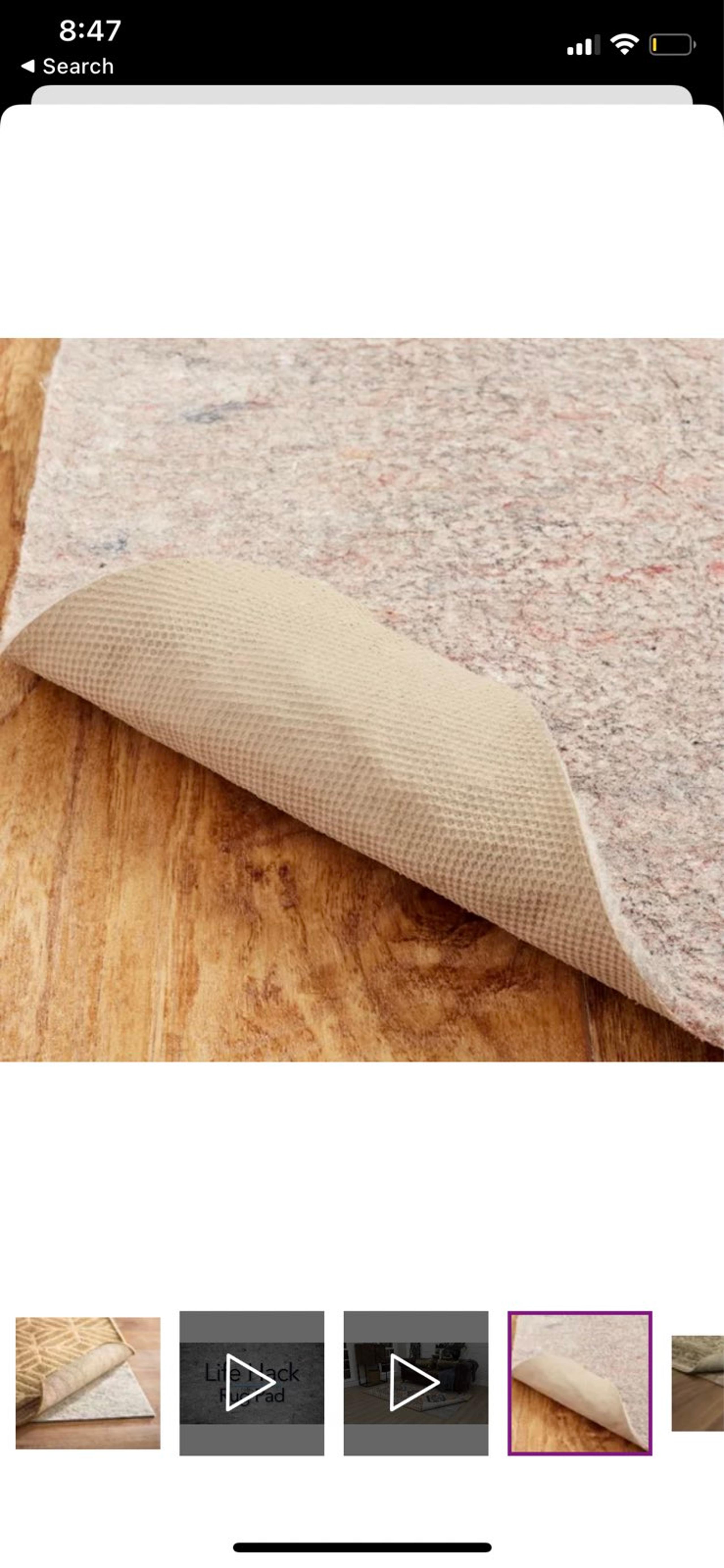 Area rug pad -8x10