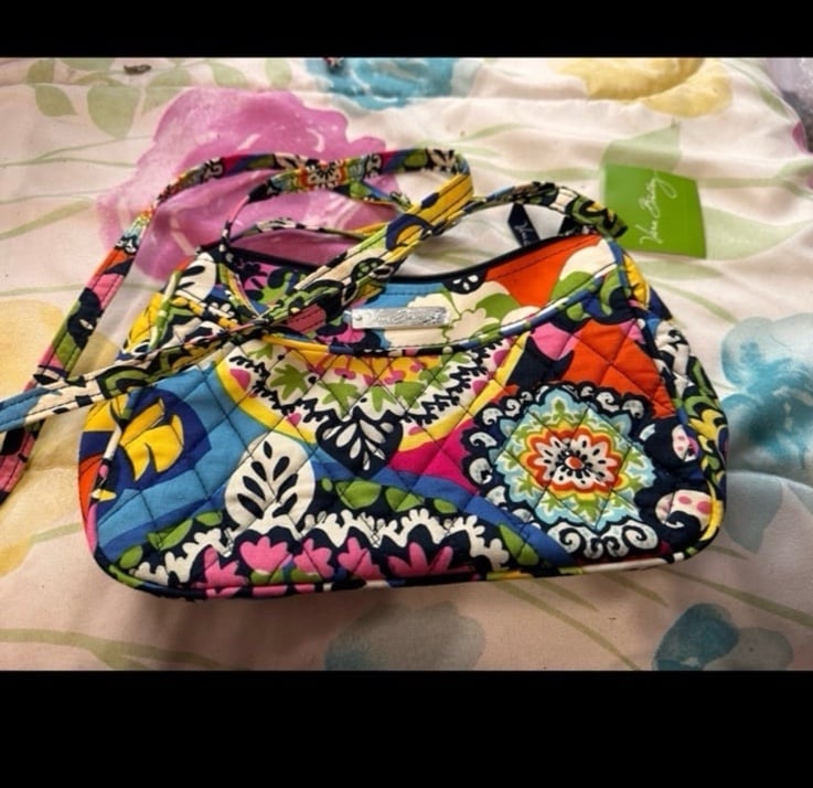 Vera Bradley Rio Pattern Little Crossbody Bag New Purse Pocketbook Handbag Gift