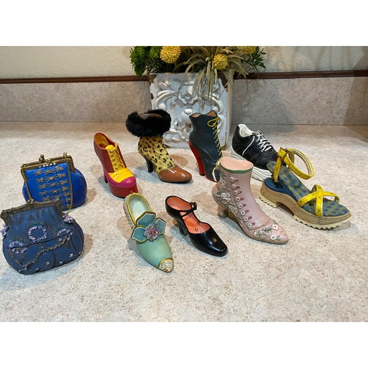 Vintage Just the Right Shoe Miniature Collection of 10