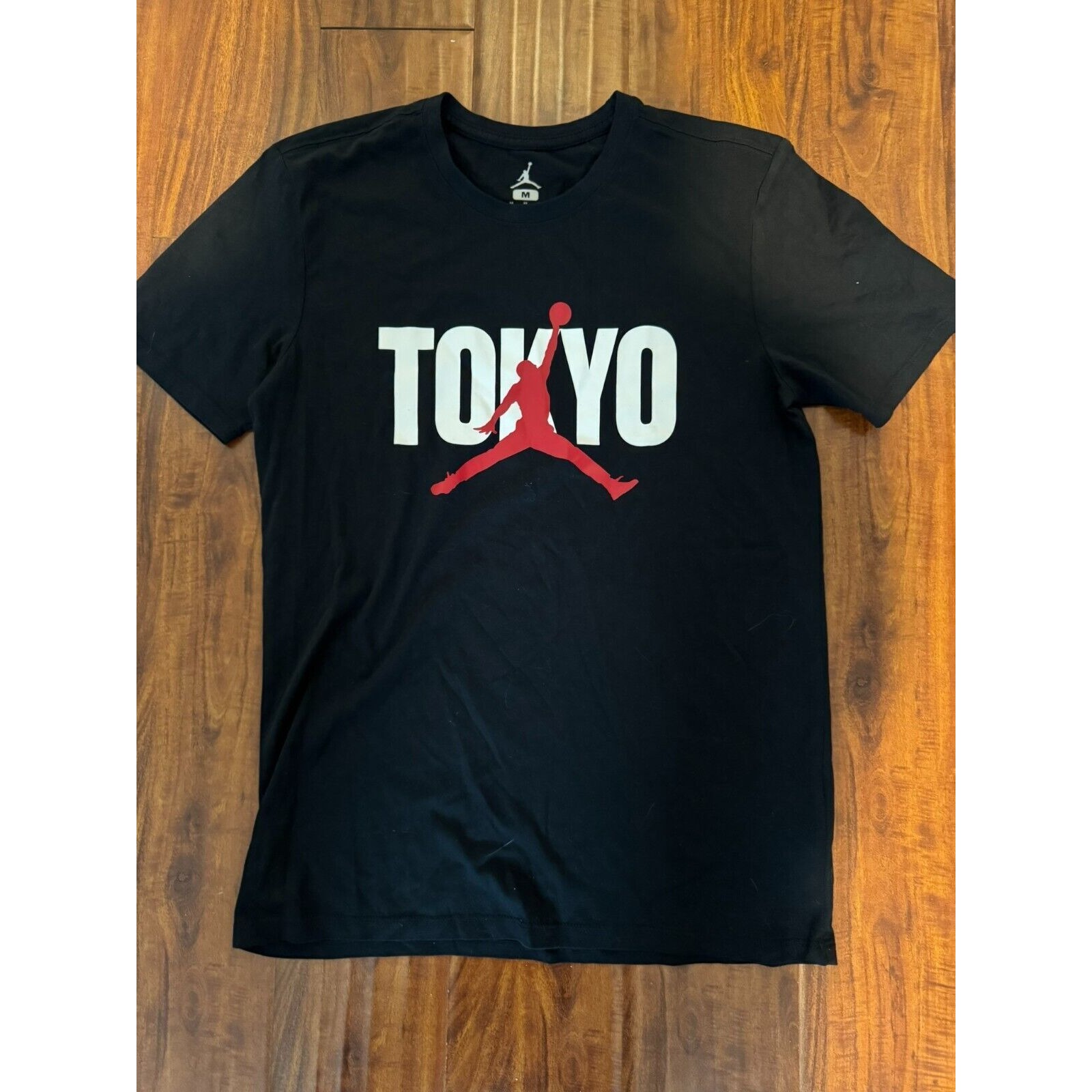 Nike Jordan Brand Michael Jordan Back In Tokyo T Shirt Black Red Size L
