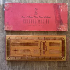 Cribbage walnut board 6 players